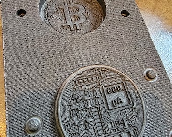 2 sided Bit Coin Mold