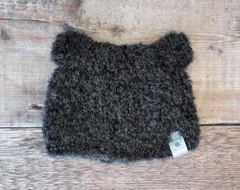 Newborn Bear Hat, Animal Ear Hat, Newborn Baby Boy Gift, Knit Baby Hats Boy, Infant Boy Hat with Ears, Newborn Beanie Boy Baby Shower Gift