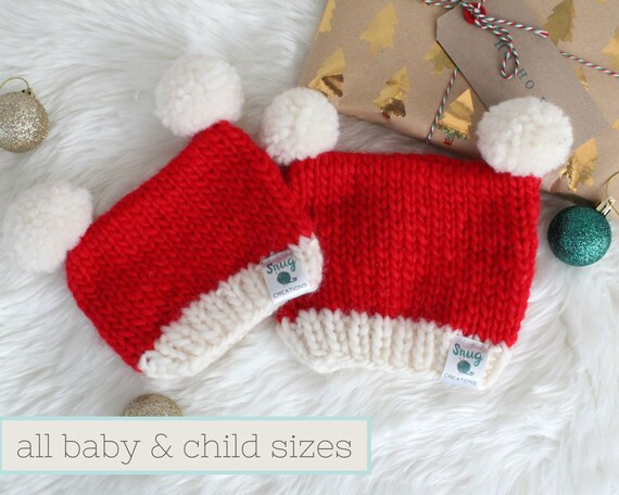 Red Teddy Bear Christmas Unisex Baby Gown Santa Hat 4 Preemie Newborn Sizes