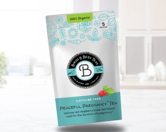 Peaceful Pregnancy - Nourishing Pregnancy Tea with Raspberry Leaf, Nettle, and Calming Herbs - Starter Bag