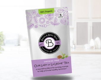 Our Lady of La Leche Organic Tea - Breastfeeding Support - Starter Bag - Lactation Support - Organic Herbal Tea - Pregnancy Tea