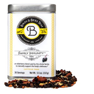 Family Immunity Tea - Immunity Support Tea - Herbal Tea Blend - Elderberry Base, with Goji Berries, Cinnamon, Astragalus, Rosehips