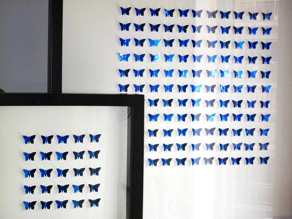 3D Paper Butterflies/ Wall Decor/ Personalized/ Home Decor/ Etsy