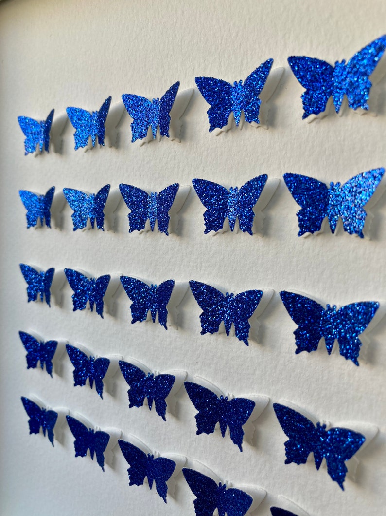 3D Paper Butterflies/ Wall Decor/ Personalized/ Home Decor/ Etsy