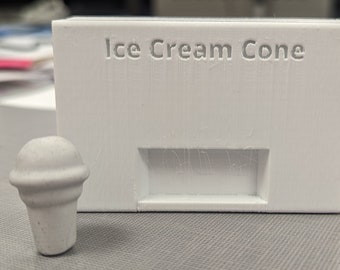 3d printed Polymer clay bead roller | Ice cream cone