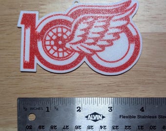 Detroit Red Wings 100th Anniversary Logo 3d Printed Ornament