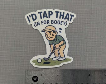 I'd Tap That Funny Golf Vinyl Sticker