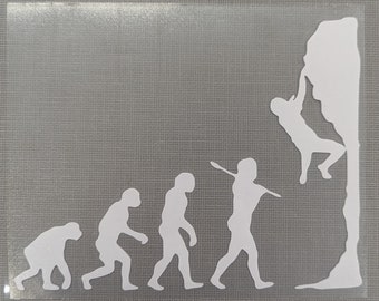 Rock Climbing Evolution Vinyl Decal