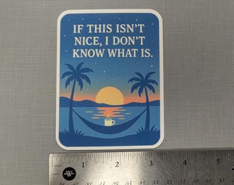 If this isn't nice, I don't know what is Kurt Vonnegut Vinyl Sticker