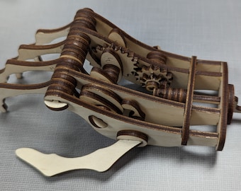 Laser Cut Mechanical Hand SVG File WITH INSTRUCTIONS