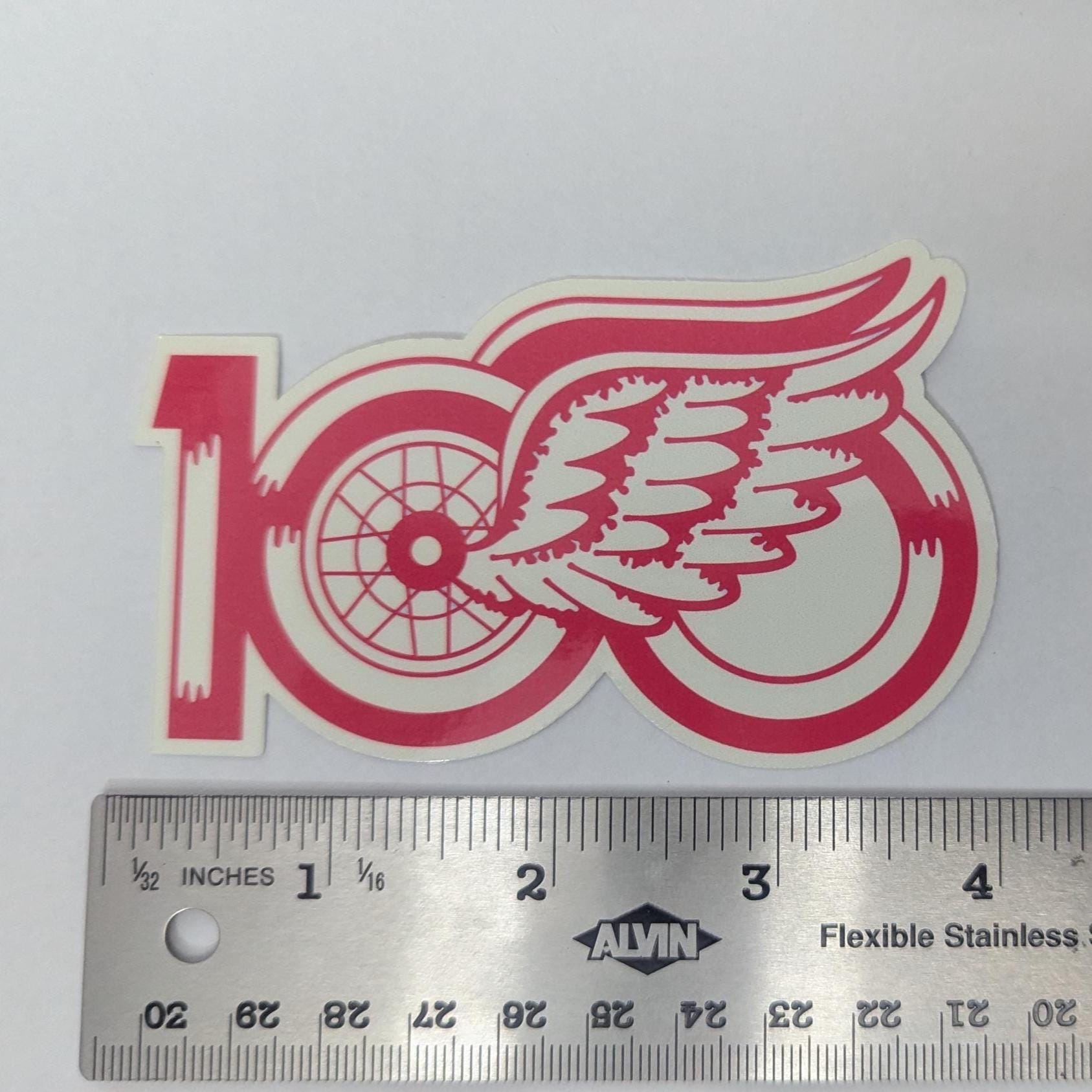 Detroit Red Wings 100 Year Anniversary Vinyl Decal Sticker - Etsy