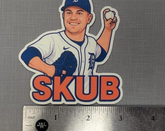 Tarik Skubal SKUB Detroit Tigers Vinyl Decal Sticker