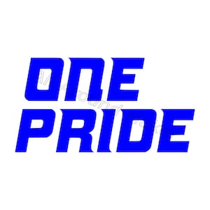 ONE PRIDE Detroit Lions arquivo vetorial para download png svg pdf