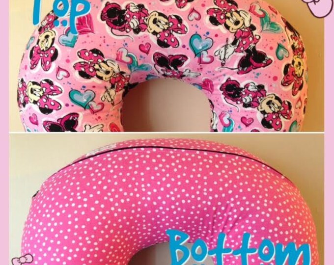 Minnie Mouse Painted Hearts Boppy Cover Etsy