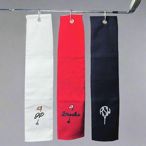 Toalla de golf bordada personalizada, regalo personalizado para despedida de soltero/a, regalo para el Día del Padre, toalla de golf con monograma personalizado.