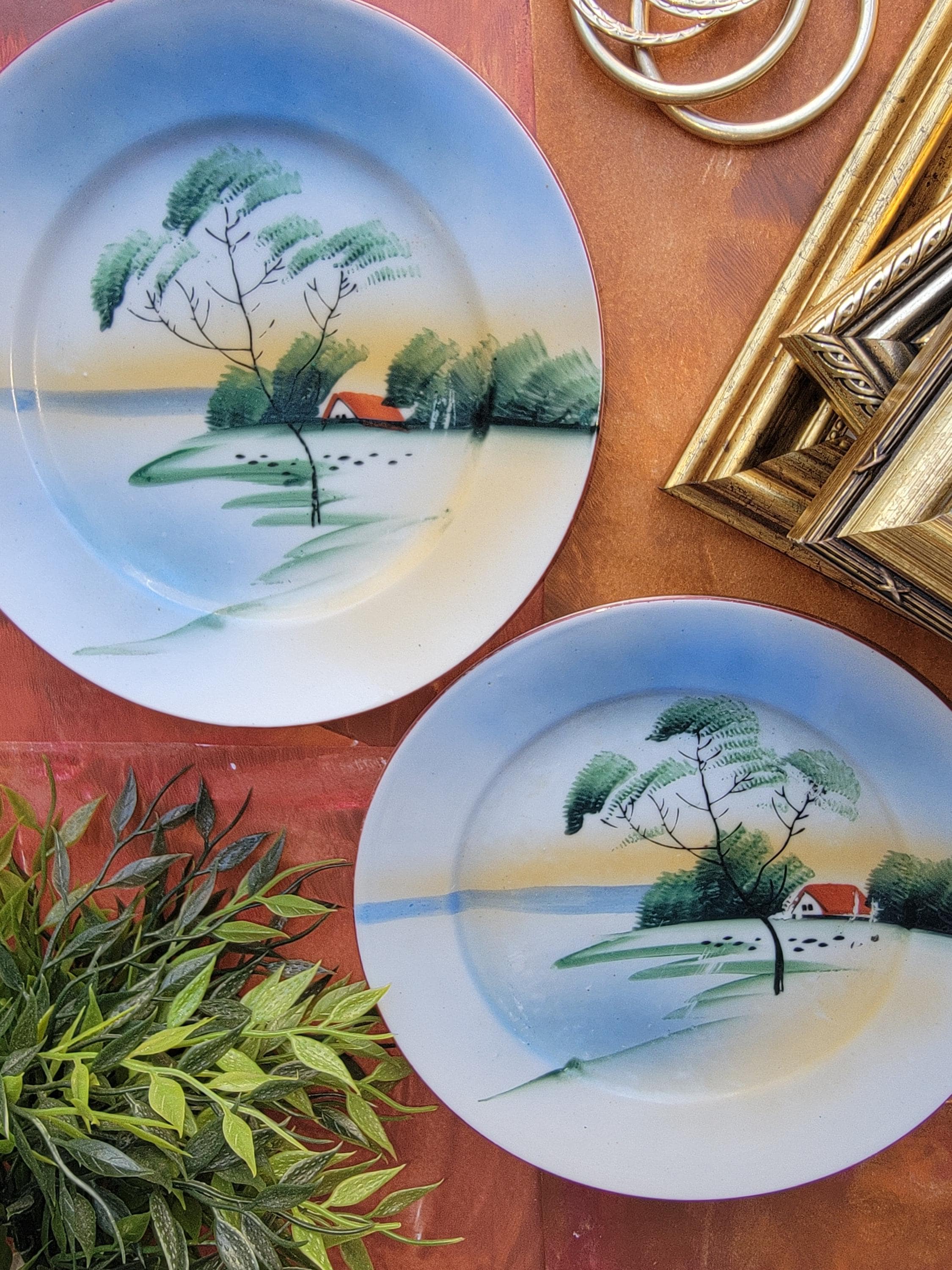 Nippon Handpainted Plates - Etsy