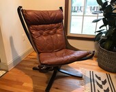 Vintage Falcon Lounge Chair Sigurd Ressell Vatne Mobler Mid Century Modern Norwegian Scandinavian Danish Bentwood - Shipping NOT Free