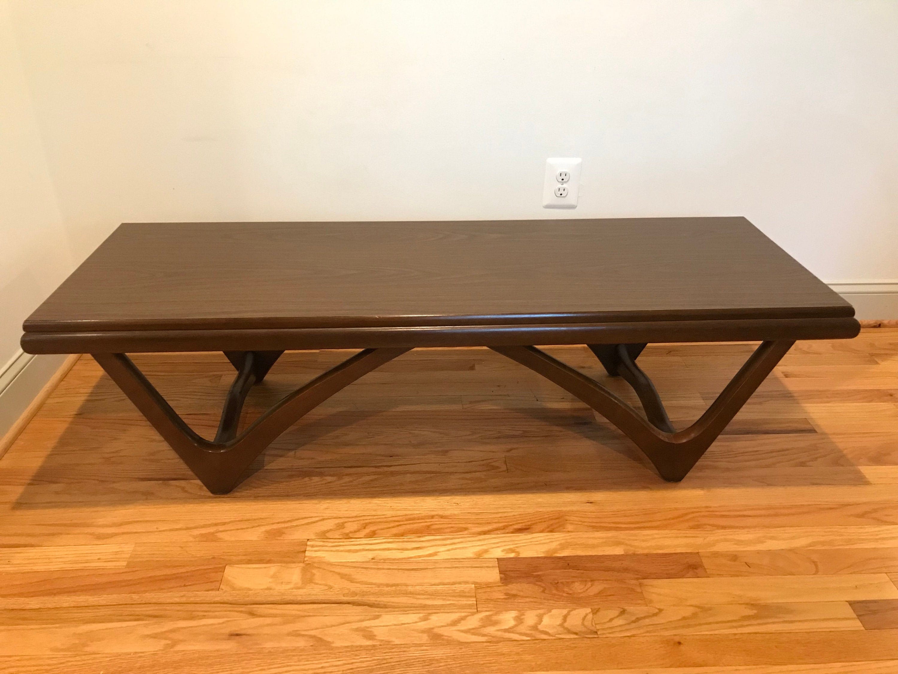 Vintage Adrian Pearsall Style Coffee Table By Mersman Mid Etsy