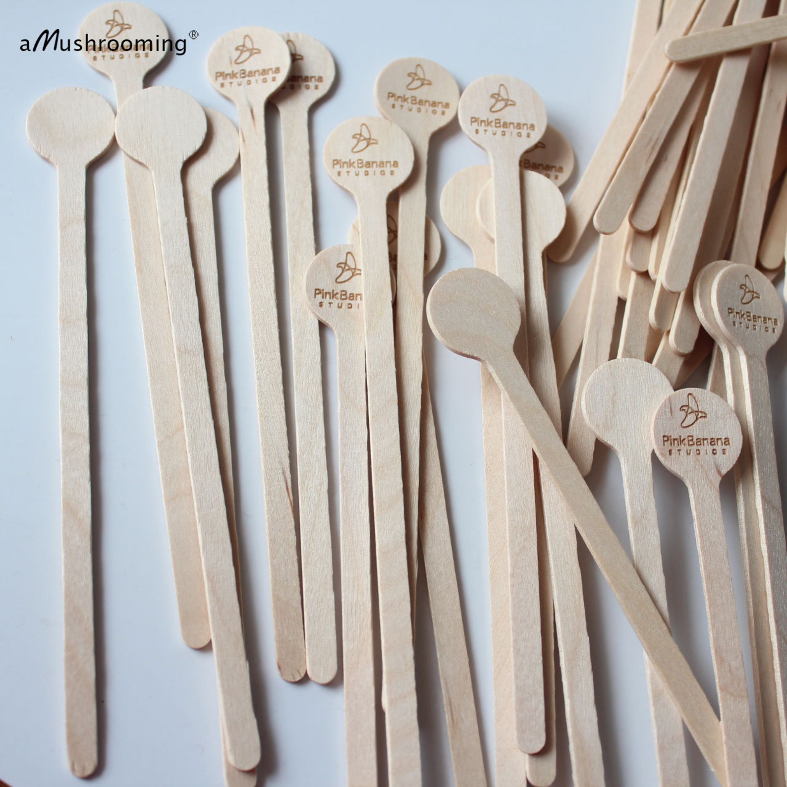 Natural Wooden Drink Stirrers Coffee Stirrer Beverage Bar | Etsy