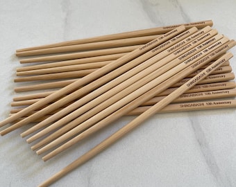 Personalized Chopsticks | Wedding Favors Engraved | Monogrammed Wedding Gifts Restaurant Chop Sticks Bamboo Sushi Oriental