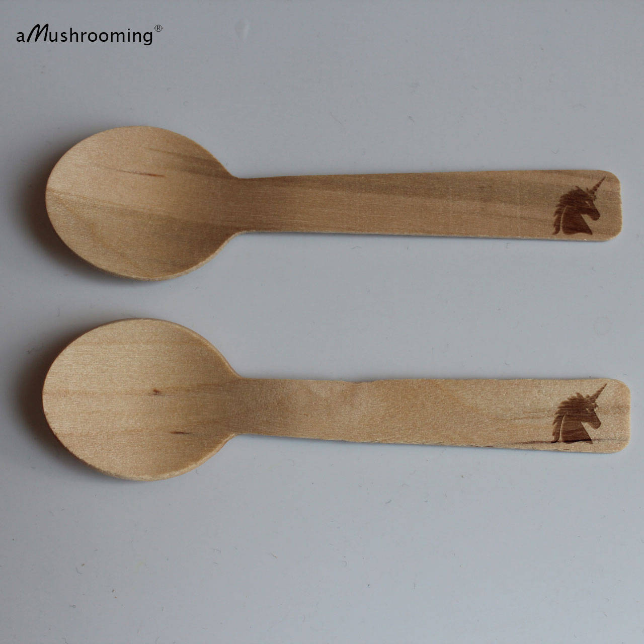 100/120 Customized Ice Cream Spoon Mini Wooden Spoons Etsy