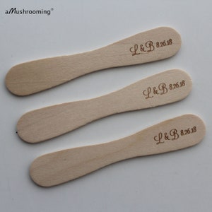 100 bastoncini di ghiacciolo personalizzati, bastoncini di legno a farfalla, bastoncini di gelato piatti, bastoncini di ghiacciolo da 94 mm, biglietti d'invito fai da te per matrimoni, decorazioni per torte di compleanno