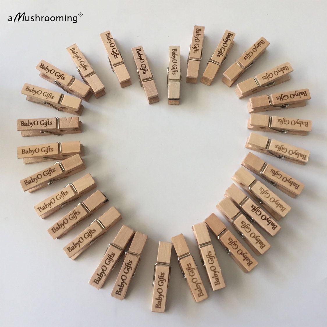Wooden Clothespins 7.2cm - Set of 100 Decorative Wooden Clothespins -  Wooden Photo Clips - for DIY Crafts Clothes