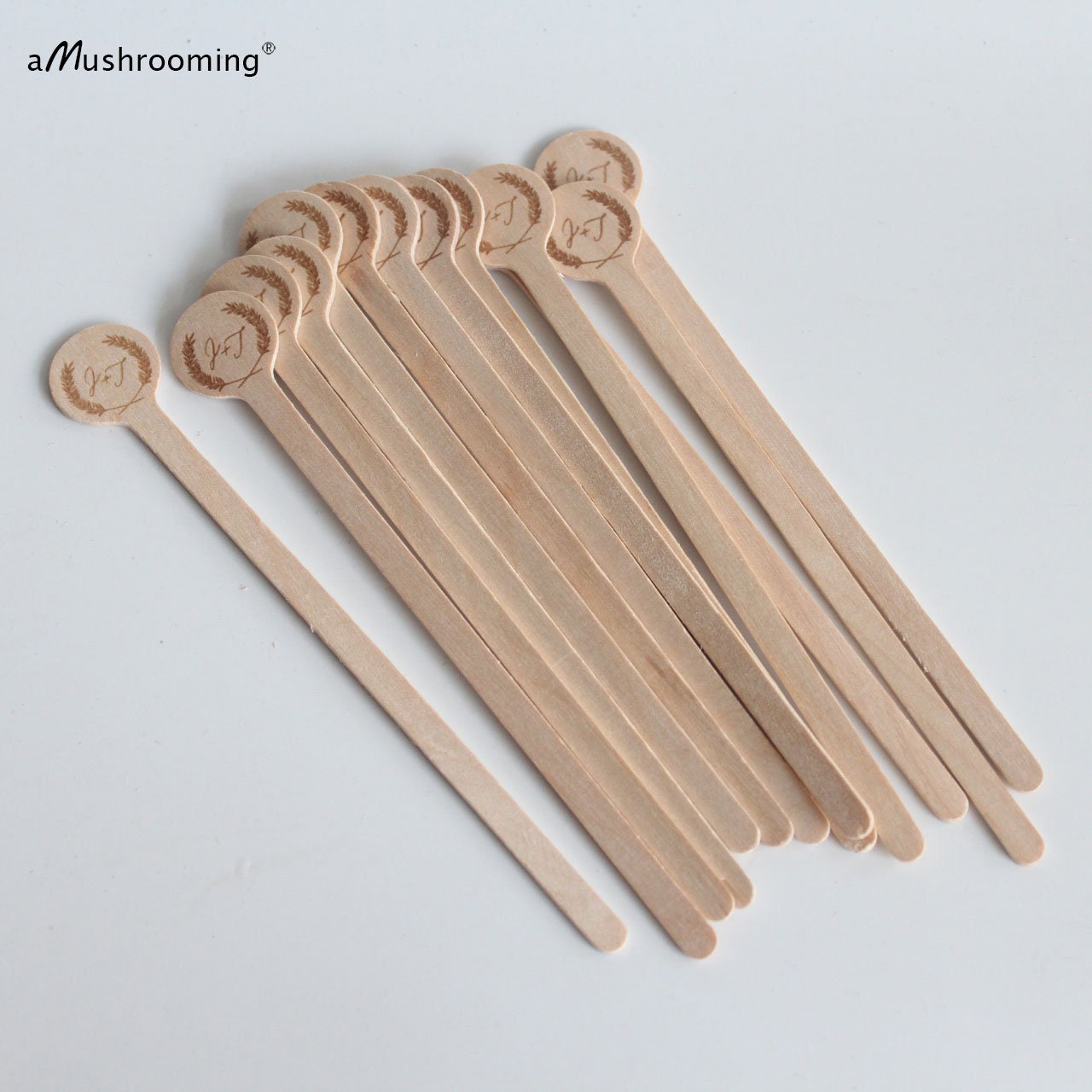 Natural Wooden Drink Stirrers 100 Coffee Stirrer Beverage | Etsy