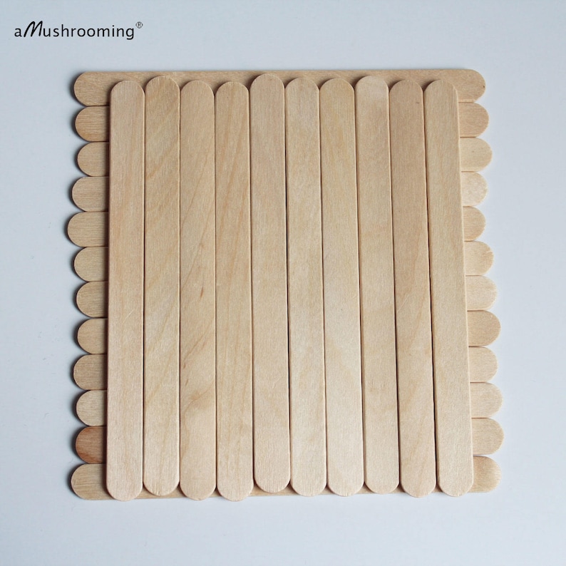 Wholesale 1000 pieces Laser Engraved Popsicle Stick Ice Cream Sticks