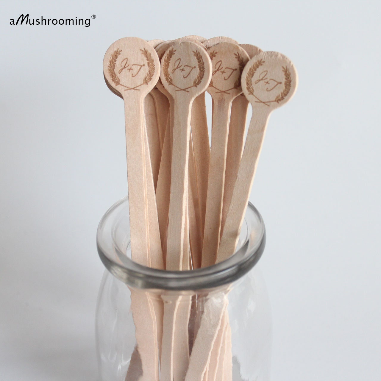 Natural Wooden Drink Stirrers 100 Coffee Stirrer Beverage | Etsy