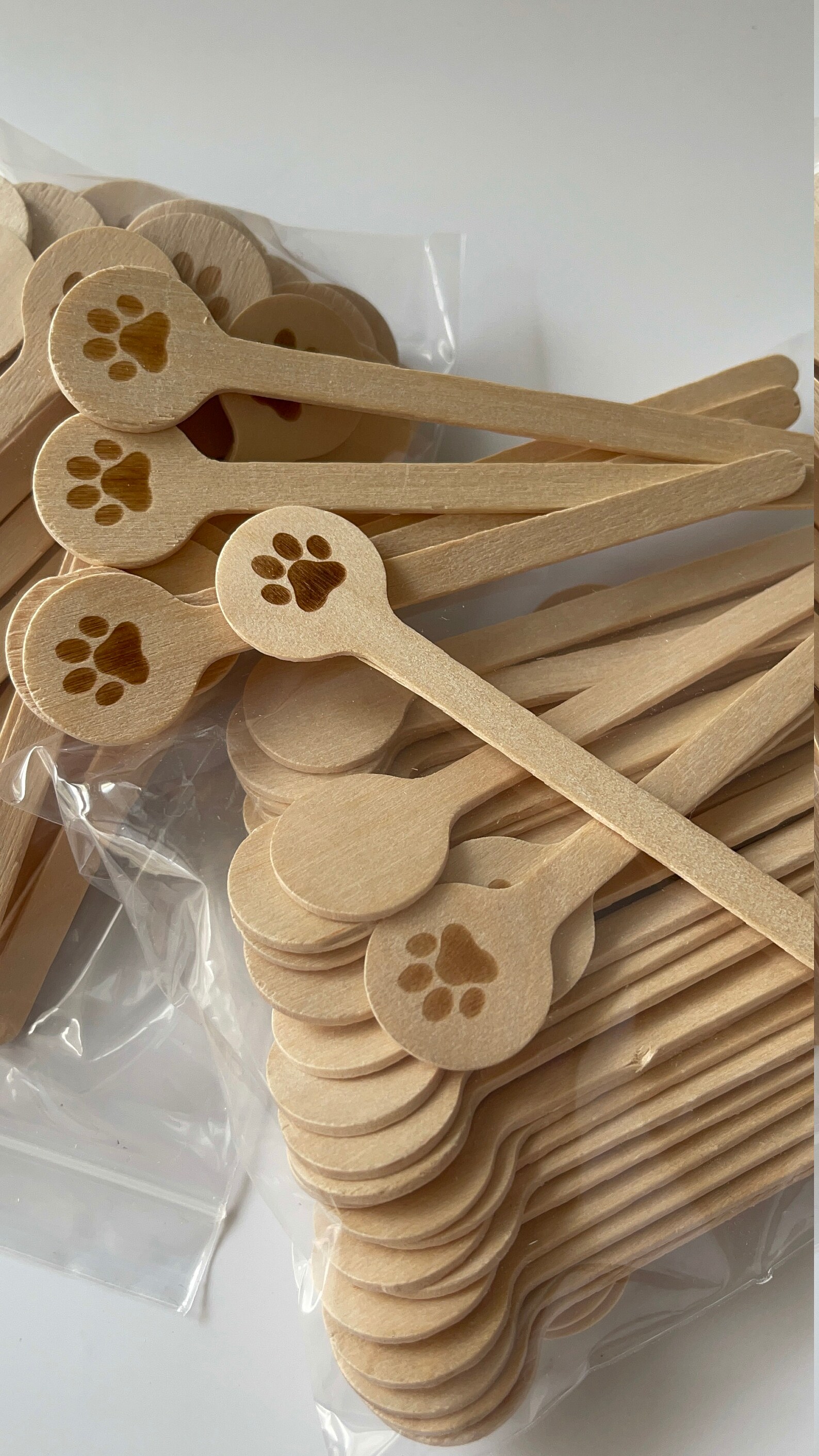 Custom Dog Paw Stirrers