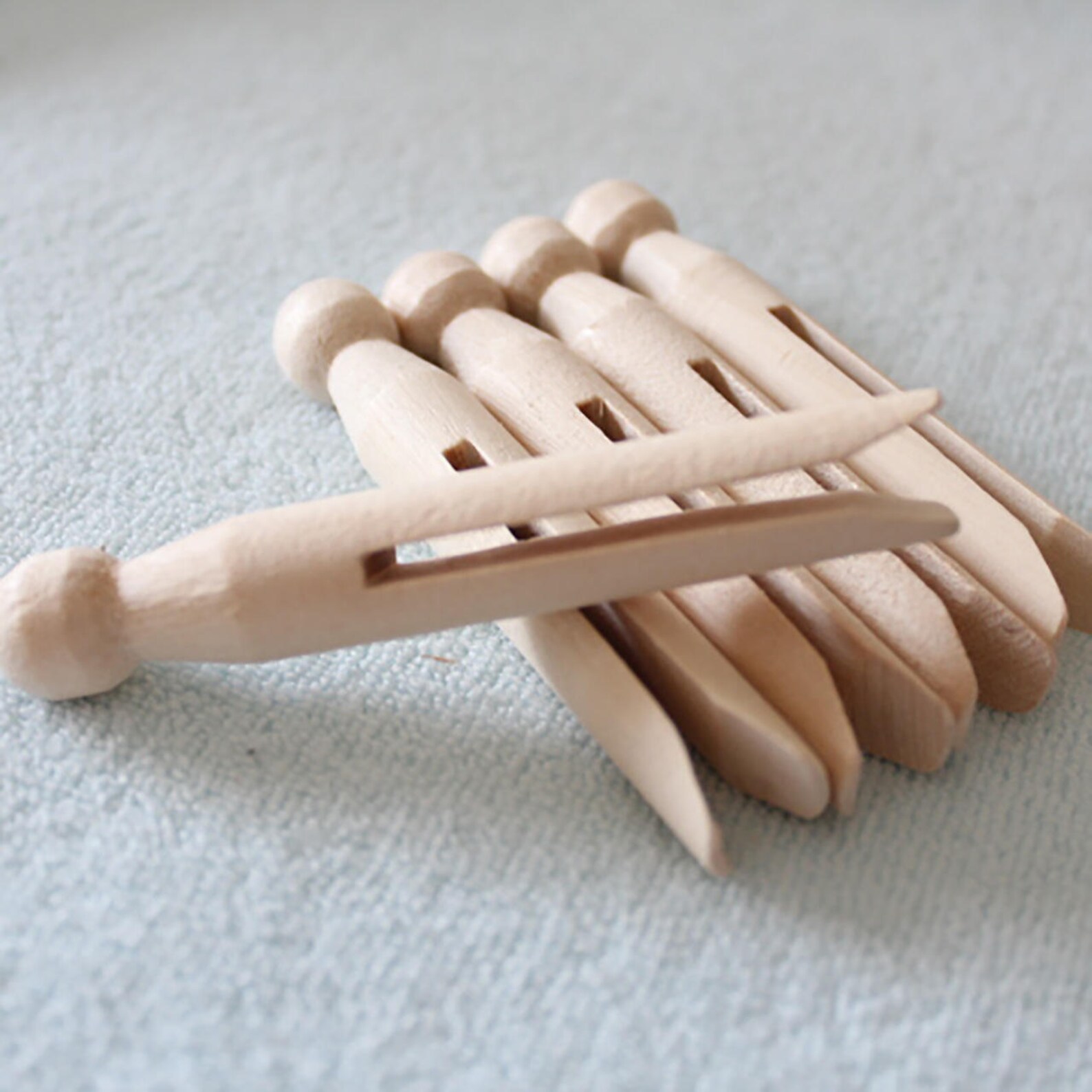 50 Natural Wood Dolly Peg Traditional Dolly Style Wooden Etsy