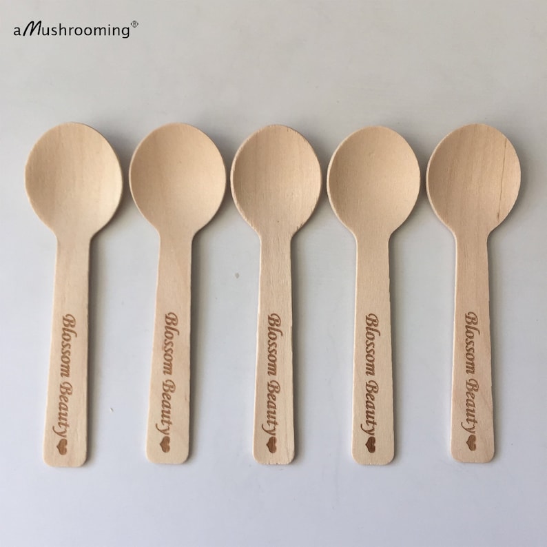 MushroomWoodenCraft Cosmetic Spoons - Thumbnail 2