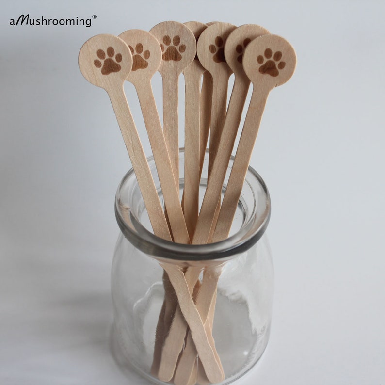 100 Custom Drink Stirrers Dog Paw Stirrer cocktail