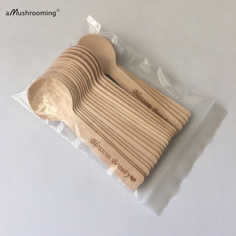 MushroomWoodenCraft Cosmetic Spoons - Thumbnail 4