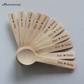 Personalized Engraved Birch Ice Cream Spoons, Party Favors