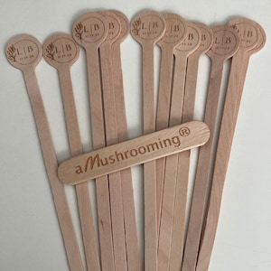 Wood Stir Sticks 200 Custom Logo Cocktail Stirs, Personalised