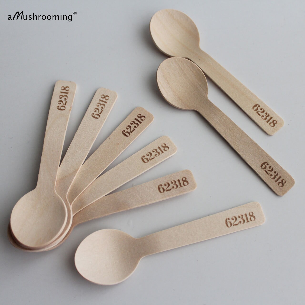 Custom Spoons Mini 1000 Mini Wooden Spoons, Personalized Engraved Dessert Spoons - Etsy