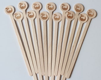 1000 Custom Drink Stirrers in bulk - Coffee Stirrer - Beverage Bar Stick Customized Logo Wholesale