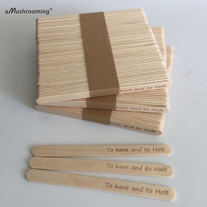Personalized Popsicle Sticks Laser Engraved Wooden Popsticks, Decor for Parties Celbrations Cake Pop Sticks image 5