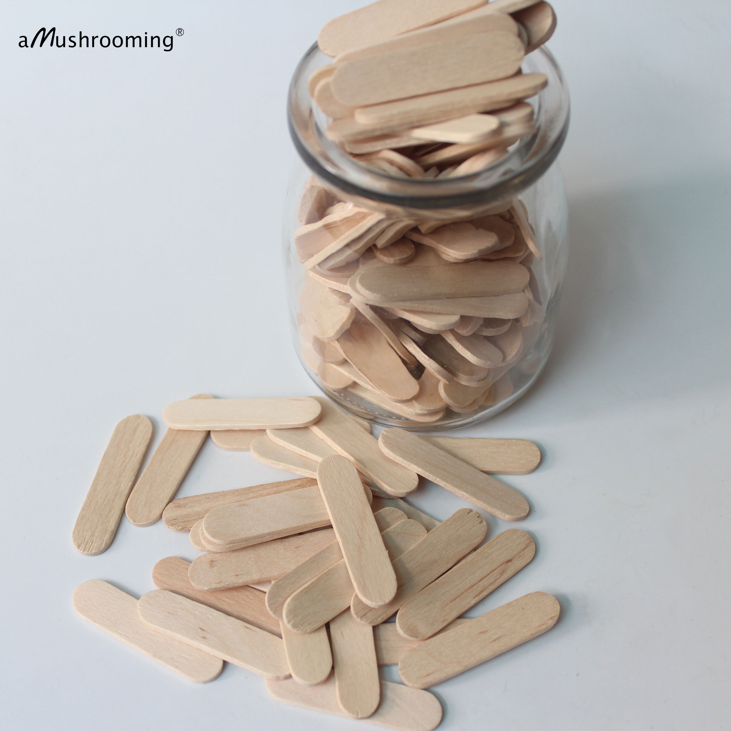 Wooden Lollipop Lolly Sticks Small Jumbo Kids Craft Modelling