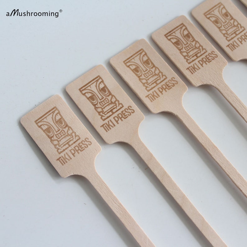 100 Custom Wooden Stir Sticks Party Cocktails Monogram Drink Etsy