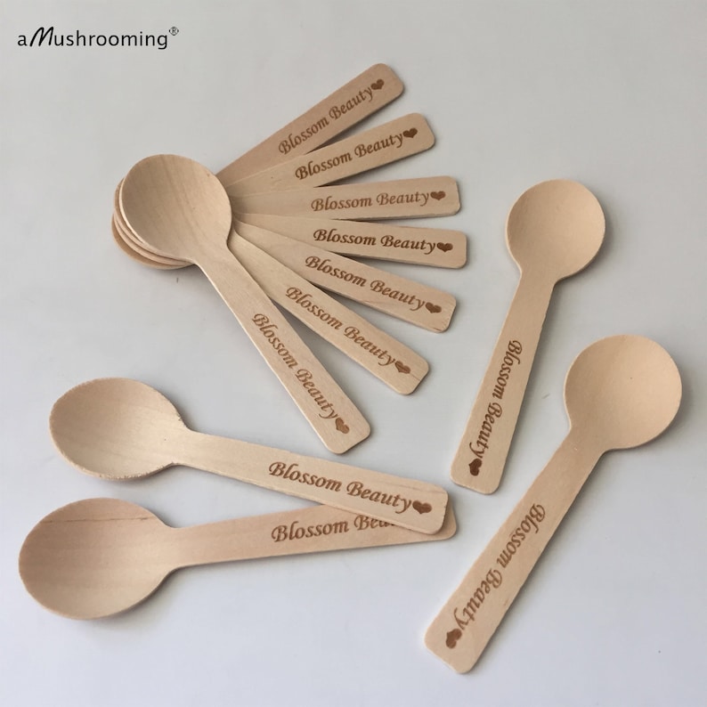 MushroomWoodenCraft Cosmetic Spoons - Thumbnail 3