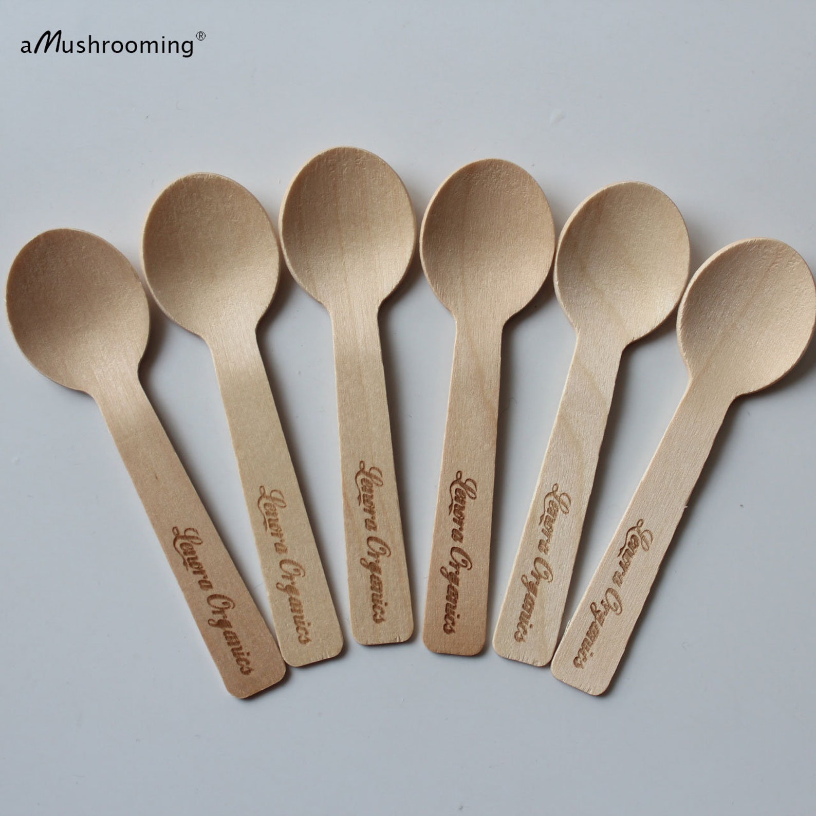 100/120 Ice Cream Wooden Spoons Mini Wooden Spoons Etsy