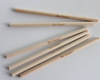 Birchwood Cake Pop Sticks, Personalized Round Lollipop Sticks 5.5inch
