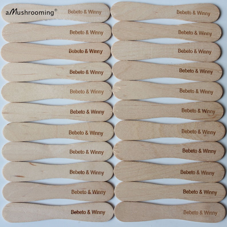 Standard size wooden natural lollypop sticks lolly pop plain pack of 50