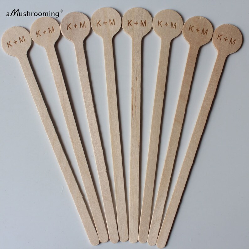 Natural Wooden Drink Stirrers Coffee Stirrer Beverage Bar | Etsy