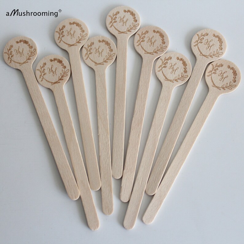 300 Natural Wooden Drink Stirrers Coffee Stirrer Beverage | Etsy