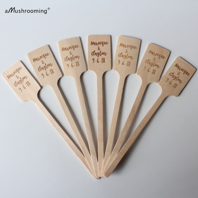 Personalized drink stirs Wedding Stir Sticks Wedding Etsy