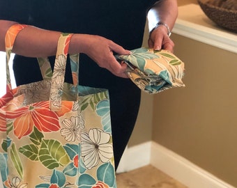 Folding Market Tote With Snaps Shopping Bag snappy Tote PDF Pattern 15.5h X  11 X 5.5 Be Green Washable-reusa - Etsy